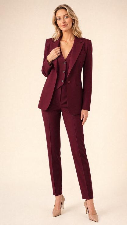 Amelia | Blazer, Gilet & Pantalon Set