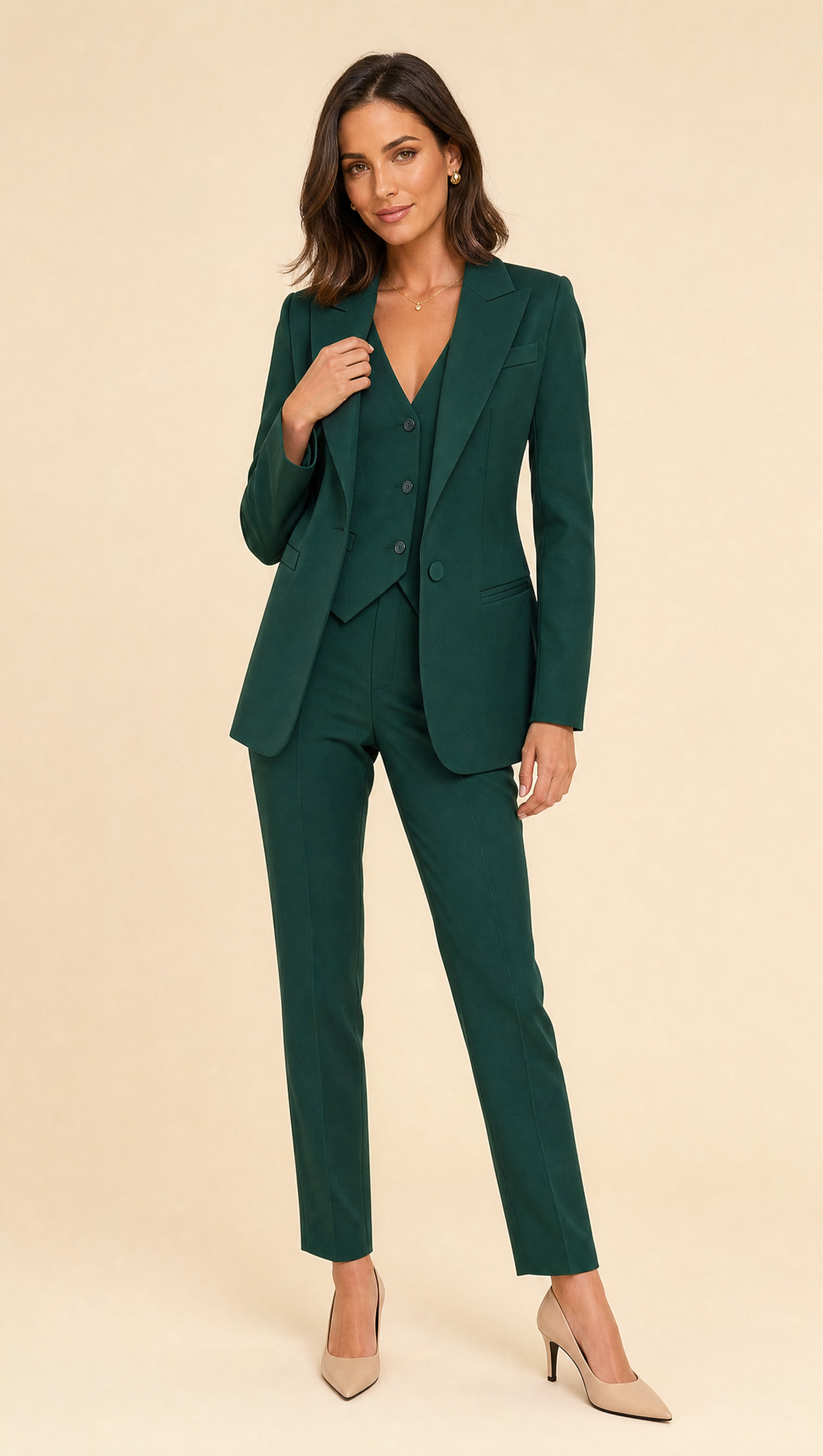 Amelia | Blazer, Gilet & Pantalon Set