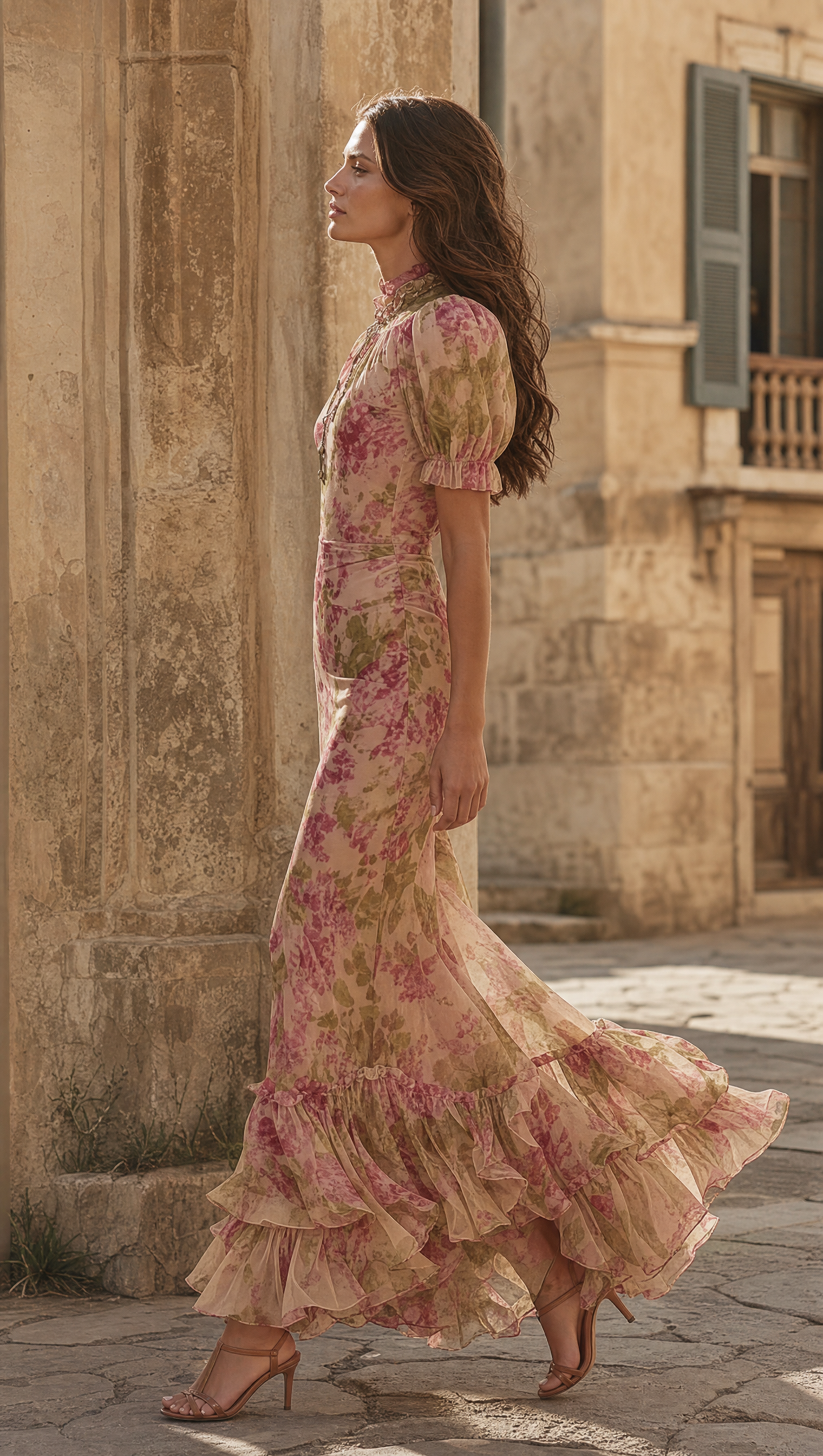 Kiki | Fleur de Rosé Luxe Maxi Jurk