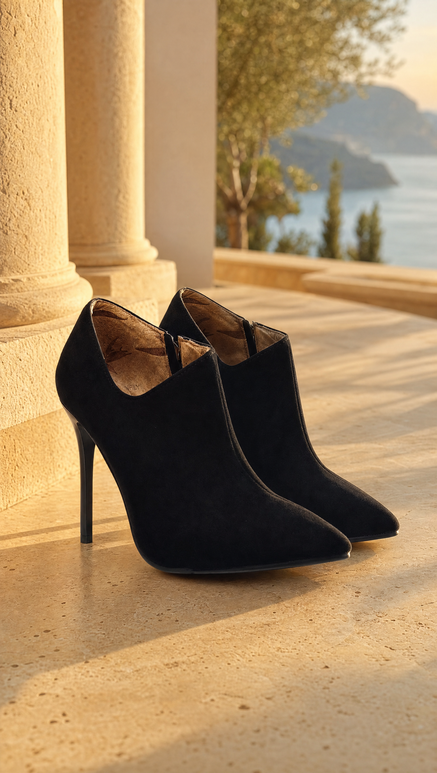 Claire | Luxe Suède Enkellaars Pumps